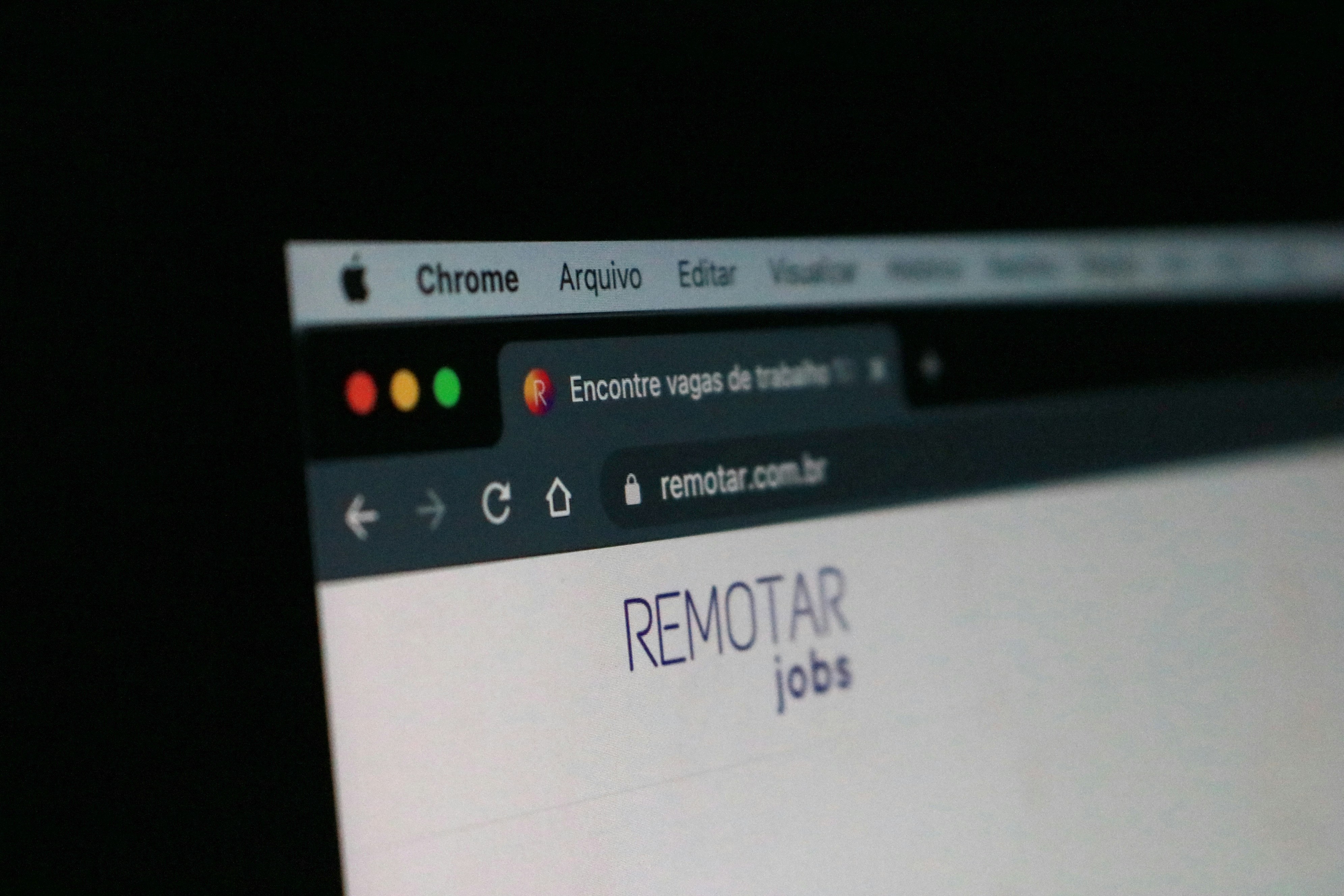 Laptop showing a browser window on screen.